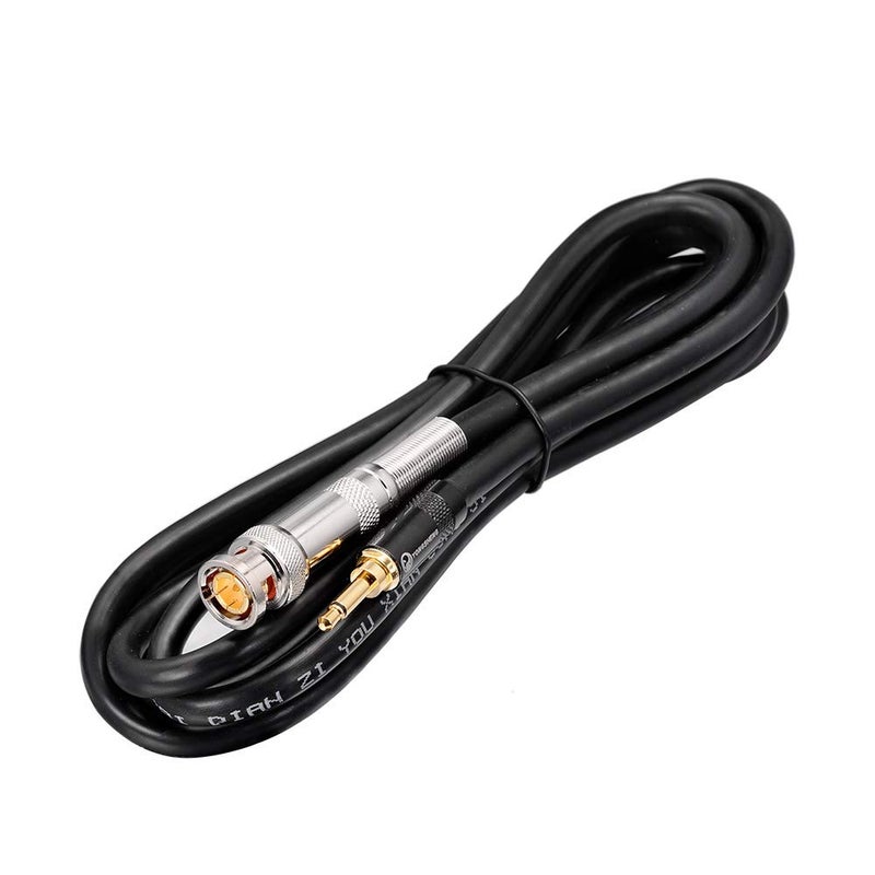 Eightwood BNC Male to 3.5mm 1/8" Mono Male Plug Stereo Adapter Antenna Coaxial Power Audio Cable 6.5 Feet - Image 2